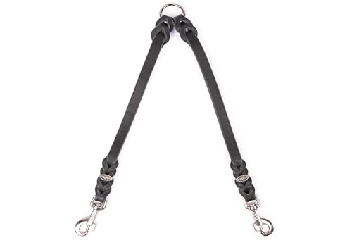 CopcoPet - Fettleder Koppel mit 2 Verchromten Karabinern, Schwarz, 40 cm x 12 mm CopcoPet - Fettleder Koppel mit 2 Verchromten Karabinern, Schwarz, 40 cm x 12 mm von CopcoPet