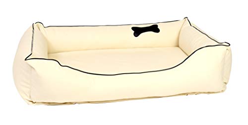 CopcoPet - Hundebett Orthopädisch Paco Kunstleder - Beige Gr: XXL 125 x 100 cm Visco von CopcoPet