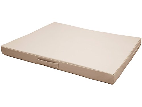 CopcoPet Hundematte Jumbo, 100 x 80 x 8cm, Beige, abwaschbares Hundebett aus kratzfestem Kunstleder, orthopädisches Hundekissen mit Viscoschaumfüllung CopcoPet Hundematte Jumbo, 100 x 80 x 8cm, Beige, abwaschbares Hundebett aus kratzfestem Kunstleder, orthopädisches Hundekissen mit Viscoschaumfüllung von CopcoPet