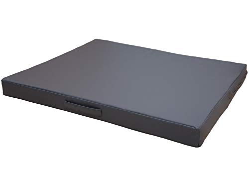 CopcoPet Hundematte Jumbo, 80 x 60 x 8cm, Grau, abwaschbares Hundebett aus kratzfestem Kunstleder, orthopädisches Hundekissen mit Kaltschaumfüllung CopcoPet Hundematte Jumbo, 80 x 60 x 8cm, Grau, abwaschbares Hundebett aus kratzfestem Kunstleder, orthopädisches Hundekissen mit Kaltschaumfüllung von CopcoPet