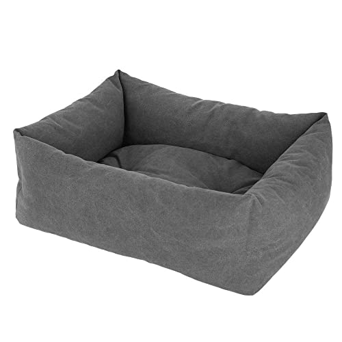 Coperani | Hundebett | Hundeschlafplatz | 70 x 85 cm | Polyester | Baumwolle | Grau | Kuschelig | Antirutsch | Haustierbett | Hochwertig | Robust von Coperani LIEBLINGSSACHEN FÜR IHR TIER