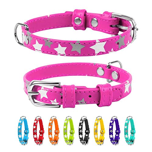 Coperani | Hundehalsband | Halsumfang: 19-25 cm | Leder | Rosa | Edel | Langlebig | Robust | Hochwertig von Coperani LIEBLINGSSACHEN FÜR IHR TIER