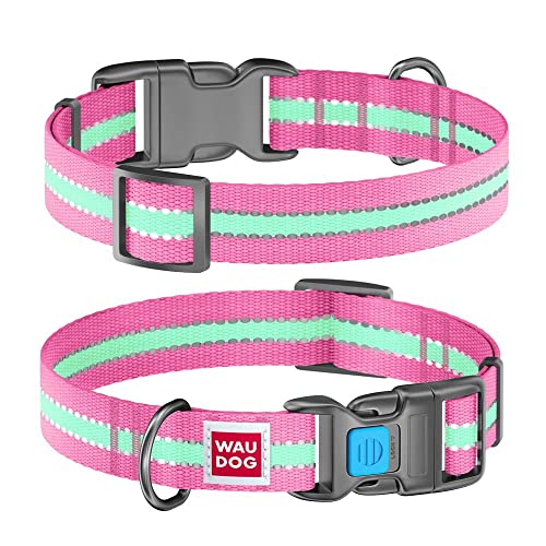 Coperani | Hundehalsband | Halsumfang: 24-40 cm | Nylon | Rosa | Reflektierend | Robust | Hochwertig von Coperani LIEBLINGSSACHEN FÜR IHR TIER