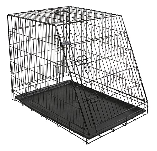 Coperani | Hundekäfig | Gittertransportbox | Schwarz | 107 x 74 x 85 cm | Zweitürig | Zusammenklappbar von Coperani LIEBLINGSSACHEN FÜR IHR TIER