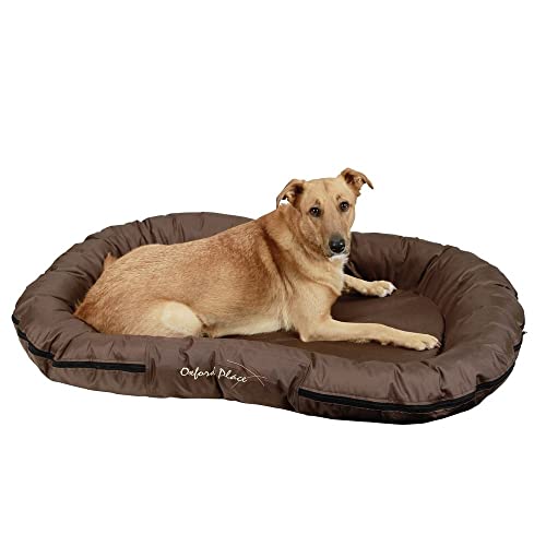 Coperani | Hundekissen | Hundeschlafplatz | 120 x 85 x 17 cm | Polyester | Braun | Kratzfest | Antirutsch | Haustierbett | Hochwertig | Robust von Coperani LIEBLINGSSACHEN FÜR IHR TIER