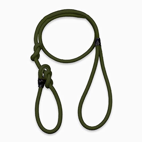 Coperani | Moxonleine BALOU | Knoten Zugstopp | 6 mm, 150 cm | Oliv | Hundeleine | Tauleine | Retrieverleine Coperani | Moxonleine BALOU | Knoten Zugstopp | 6 mm, 150 cm | Oliv | Hundeleine | Tauleine | Retrieverleine von Coperani LIEBLINGSSACHEN FÜR IHR TIER