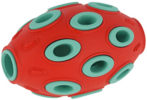 Coperani | Kauspielzeug für Hunde | Rot Türkis | Snackspielzeug Rugby | Zahnfleischschonend Coperani | Kauspielzeug für Hunde | Rot Türkis | Snackspielzeug Rugby | Zahnfleischschonend von Coperani LIEBLINGSSACHEN FÜR IHR TIER