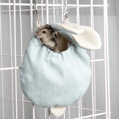 Copfeu Sugar Gliders Schlafsack zum Aufhängen, für Eichhörnchen, Murmeltiere, Ratten, Hamster, kleine Haustiere, Blau, Größe L Copfeu Sugar Gliders Schlafsack zum Aufhängen, für Eichhörnchen, Murmeltiere, Ratten, Hamster, kleine Haustiere, Blau, Größe L von Copfeu