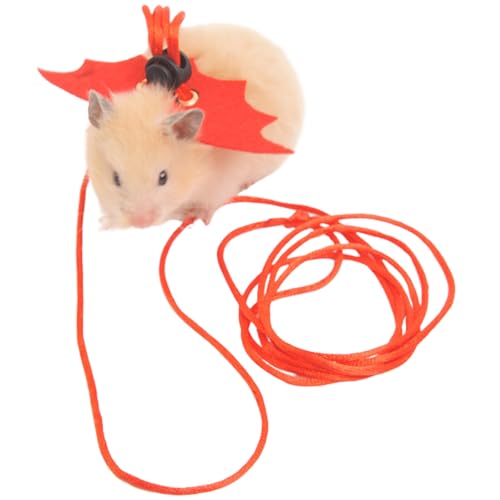 Set für Kleintiere, Geschirr und Leine, für Hamster, Eidechsen und Bartagamen, sicheres, verstellbares und bequemes Gehen, Zubehör für Spaziergänge, Rot Set für Kleintiere, Geschirr und Leine, für Hamster, Eidechsen und Bartagamen, sicheres, verstellbares und bequemes Gehen, Zubehör für Spaziergänge, Rot von Copfeu
