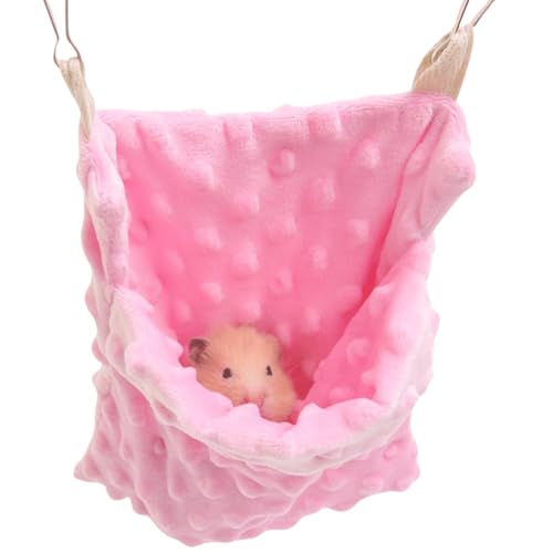 Sugar Glider Bonding Pouch Tragetasche, Schlingen-Schlafsack mit verstellbarem Gurt für Reisegleiter, Frettchen, Ratten, Igel, Hamster, kleine Haustiere (Rosa) von Copfeu
