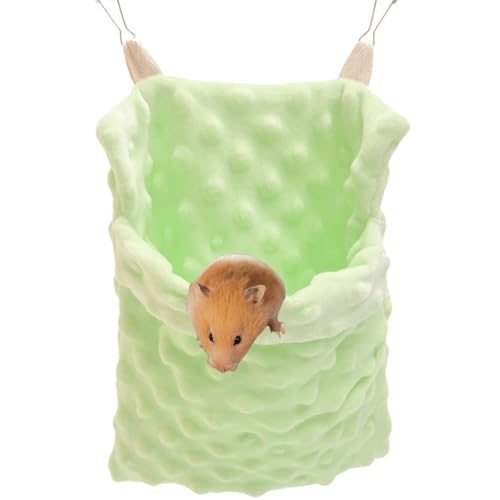 Sugar Glider Bonding Pouch Tragetasche, Schlingen-Schlafsack mit verstellbarem Gurt für Reisegleiter, Frettchen, Ratten, Igel, Hamster, kleine Haustiere (grün) von Copfeu