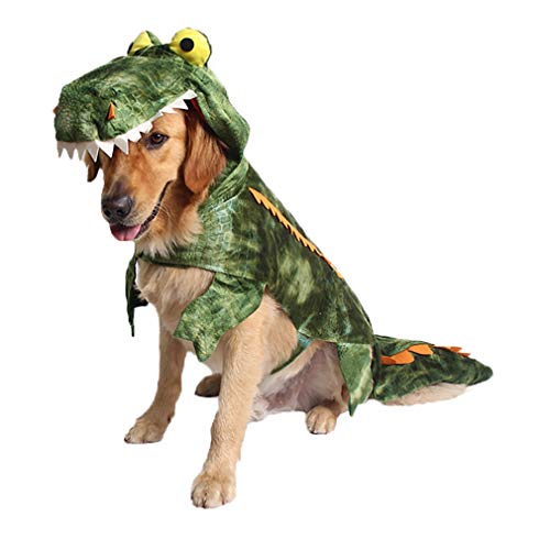 Coppthinktu Alligator Hundekostüm, Halloween-Krokodil-Kostüm, Hoodie, Mäntel, Haustier-Jumpsuits Coppthinktu Alligator Hundekostüm, Halloween-Krokodil-Kostüm, Hoodie, Mäntel, Haustier-Jumpsuits von Coppthinktu