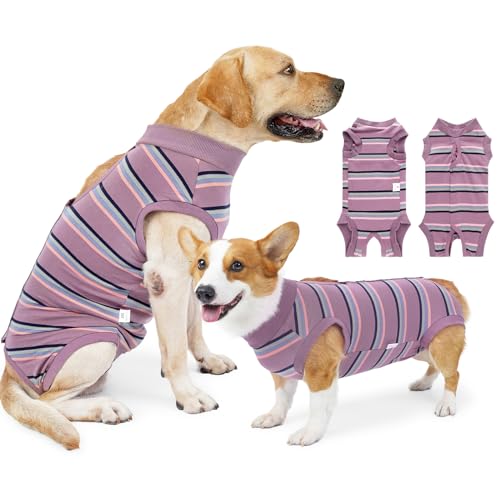 Coppthinktu Hunde-Genesungsanzug, Chirurgie-Genesungsanzug, weiblich, Hunde-Einteiler, chirurgischer Genesungsanzug für kleine, mittelgroße und große Hunde, Haustier-Erholungsshirt nach dem Spay von Coppthinktu