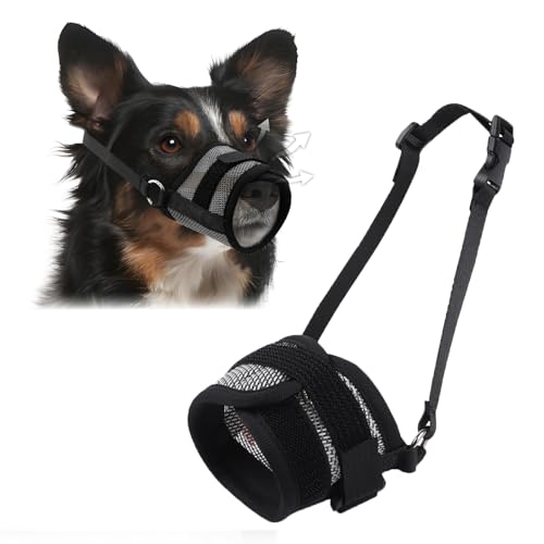 Coppthinktu Hundemaulkorb Hund Mundschutz, Weiche Mesh Maulkörbe für Kleine Mittlere Große Hunde Mundbedeckung, Verstellbare Maulkörbe für Hunde, um Beißen zu verhindern, Kauen Ermöglicht Hecheln Coppthinktu Hundemaulkorb Hund Mundschutz, Weiche Mesh Maulkörbe für Kleine Mittlere Große Hunde Mundbedeckung, Verstellbare Maulkörbe für Hunde, um Beißen zu verhindern, Kauen Ermöglicht Hecheln von Coppthinktu