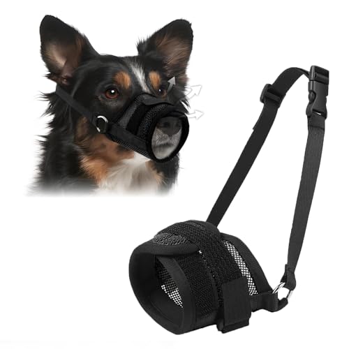 Coppthinktu Maulkorb Hund Mundschutz, Weiche Mesh Maulkörbe für Kleine Mittlere Große Hunde Mundbedeckung, Verstellbare Maulkörbe für Hunde, um Beißen zu verhindern, Kauen Ermöglicht Hecheln Trinken Coppthinktu Maulkorb Hund Mundschutz, Weiche Mesh Maulkörbe für Kleine Mittlere Große Hunde Mundbedeckung, Verstellbare Maulkörbe für Hunde, um Beißen zu verhindern, Kauen Ermöglicht Hecheln Trinken von Coppthinktu