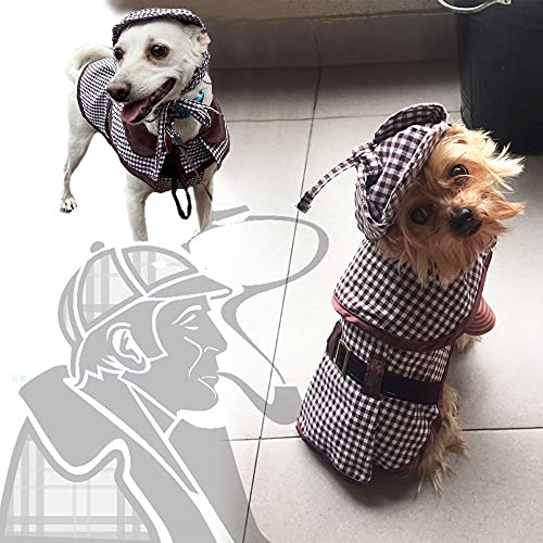 Coppthinktu Sherlock Holmes Hundekostüm – Berühmtes Detektiv-Outfit von Coppthinktu