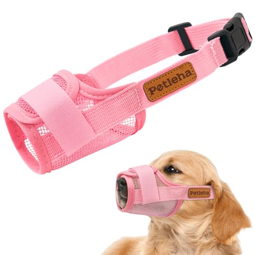 Coppthinktu Weicher Hundemaulkorb, atmungsaktiver Netz-Maulkorb für kleine, mittelgroße und große Hunde, verstellbare Maulkörbe, um Beißen und Bellen zu verhindern, Hundemundabdeckung ermöglicht Coppthinktu Weicher Hundemaulkorb, atmungsaktiver Netz-Maulkorb für kleine, mittelgroße und große Hunde, verstellbare Maulkörbe, um Beißen und Bellen zu verhindern, Hundemundabdeckung ermöglicht von Coppthinktu