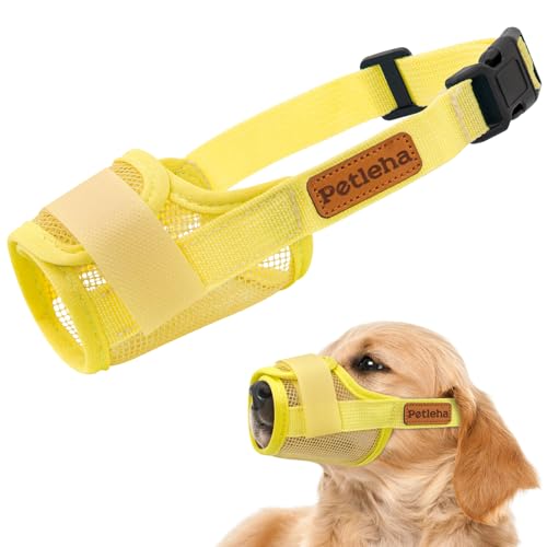 Coppthinktu Weicher Hundemaulkorb, atmungsaktiver Netz-Maulkorb für kleine, mittelgroße und große Hunde, verstellbare Maulkörbe, um Beißen und Bellen zu verhindern, Hundemundabdeckung ermöglicht Coppthinktu Weicher Hundemaulkorb, atmungsaktiver Netz-Maulkorb für kleine, mittelgroße und große Hunde, verstellbare Maulkörbe, um Beißen und Bellen zu verhindern, Hundemundabdeckung ermöglicht von Coppthinktu