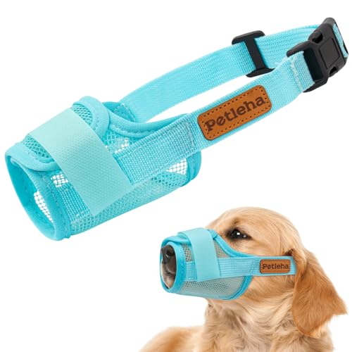 Coppthinktu Weicher Hundemaulkorb, atmungsaktiver Netzmaulkorb für kleine, mittelgroße und große Hunde, verstellbare Maulkörbe, um Beißen und Bellen zu verhindern, Hundemundabdeckung ermöglicht Coppthinktu Weicher Hundemaulkorb, atmungsaktiver Netzmaulkorb für kleine, mittelgroße und große Hunde, verstellbare Maulkörbe, um Beißen und Bellen zu verhindern, Hundemundabdeckung ermöglicht von Coppthinktu