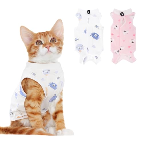 Katzen-Genesungsanzug, Einteiler für weibliche Katzen, Einteiler für Katzen nach Operationen, Bauchwunden, Kätzchen-Operation, Erholungsanzug, atmungsaktiv, E-Halsband, Alternative, Kätzchen-Einteiler Katzen-Genesungsanzug, Einteiler für weibliche Katzen, Einteiler für Katzen nach Operationen, Bauchwunden, Kätzchen-Operation, Erholungsanzug, atmungsaktiv, E-Halsband, Alternative, Kätzchen-Einteiler von Coppthinktu