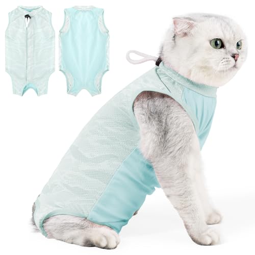 Katzen-Genesungsanzug, Katzen-Einteiler für Katzen nach Operationen, atmungsaktiver Katzenoperationsanzug, weibliche für Bauchwunden, Kätzchen-Genesungsanzug, E-Halsband, alternativer Katzen-Einteiler Katzen-Genesungsanzug, Katzen-Einteiler für Katzen nach Operationen, atmungsaktiver Katzenoperationsanzug, weibliche für Bauchwunden, Kätzchen-Genesungsanzug, E-Halsband, alternativer Katzen-Einteiler von Coppthinktu