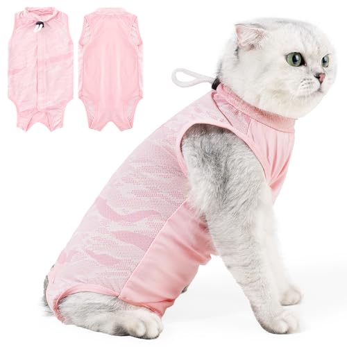 Katzen-Genesungsanzug, Katzen-Einteiler für Katzen nach Operationen, atmungsaktiver Katzenoperationsanzug, weibliche für Bauchwunden, Kätzchen-Genesungsanzug, E-Halsband, alternativer Katzen-Einteiler Katzen-Genesungsanzug, Katzen-Einteiler für Katzen nach Operationen, atmungsaktiver Katzenoperationsanzug, weibliche für Bauchwunden, Kätzchen-Genesungsanzug, E-Halsband, alternativer Katzen-Einteiler von Coppthinktu