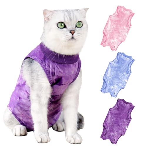Katzen-Genesungsanzug für ausgespritzte Katzen, Einteiler für Katzen nach Operationen, atmungsaktiver Katzen-Chirurgie-Genesungsanzug, weiblicher chirurgischer Spay-Anzug, Kätzchen-Genesungsanzug, von Coppthinktu