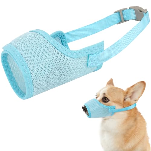 Maulkorb für große, mittelgroße und kleine Hunde, weicher Netz-Mundschutz, um Beißen zu verhindern Maulkorb für große, mittelgroße und kleine Hunde, weicher Netz-Mundschutz, um Beißen zu verhindern von Coppthinktu