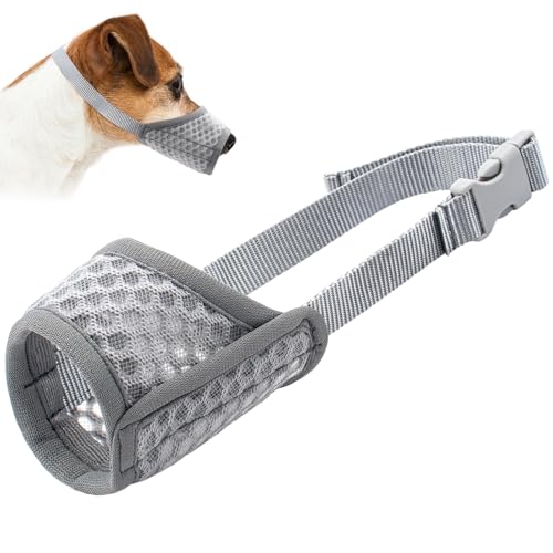 Maulkorb für kleine, mittelgroße und große Hunde, weicher Netz-Maulkorb für Hunde, gegen Beißen, Bellen, atmungsaktiv, trinkbar, für Welpen, Mundbedeckung zum Kauen und Pflegen Maulkorb für kleine, mittelgroße und große Hunde, weicher Netz-Maulkorb für Hunde, gegen Beißen, Bellen, atmungsaktiv, trinkbar, für Welpen, Mundbedeckung zum Kauen und Pflegen von Coppthinktu