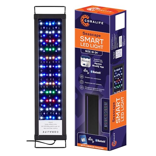 Coralife Smart LED-Leuchte für Aquarium, Meerlandschaft, WiFi/Bluetooth, 45,7–61 cm von Coralife
