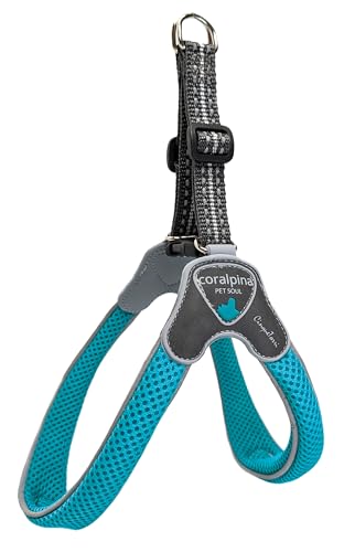 Coralpina Hunde- und Welpengeschirr, italienisches Design, hochwertig, weiches Airmesh, Größe M, Türkis Coralpina Hunde- und Welpengeschirr, italienisches Design, hochwertig, weiches Airmesh, Größe M, Türkis von Coralpina
