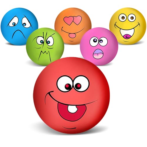 Coricorsu Quietschendes Hundespielzeug, lustiges Lächeln, Gesicht, Kauen, Latex, Gummi, weiches Apportieren, interaktiv, quietschend, für Welpen, kleine, mittelgroße Haustiere, 8 cm, 6 Stück Coricorsu Quietschendes Hundespielzeug, lustiges Lächeln, Gesicht, Kauen, Latex, Gummi, weiches Apportieren, interaktiv, quietschend, für Welpen, kleine, mittelgroße Haustiere, 8 cm, 6 Stück von Coricorsu