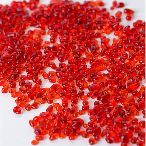 Corkwaw 0,5 kg natürlicher Stein für Aquarium-Dekoration, Fischteich, Sukkulenten-Blumentopf, Vasen-Füllung (rot) von Corkwaw