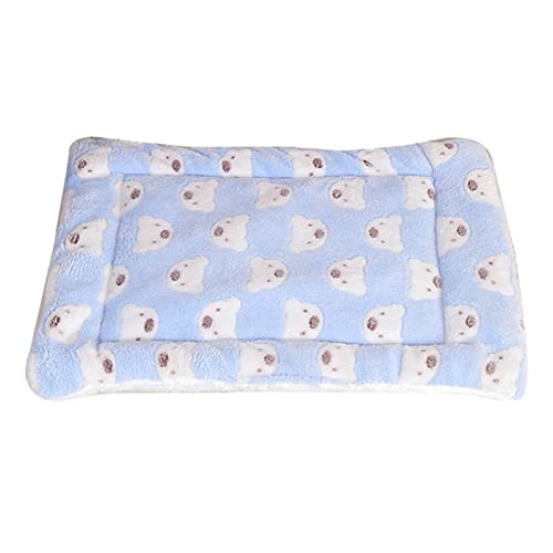 Corlidea Katzenbett Tierbett und Winter verdicktes Haustierbett Bequeme Schlafunterlage für Katzen und Hunde Blaue Haustierbox (C 30x40cm) von Corlidea