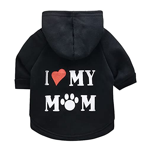 Corlidea Kleine Baumwoll-Fashion-T-Shirt Hund Tier Welpe Kleidung Kostümmischung Tierkleidung Hundepullover Softshell (c-Black, L) von Corlidea