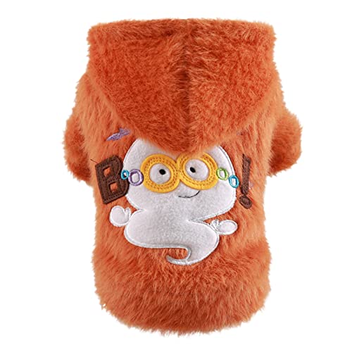 Corlidea Haustier Herbst Winter Warme Kleidung Plus Samt Warme Kleidung Halloween Kleiner Mittelgroßer Hundepullover Hundepullover Für Welpen von Corlidea