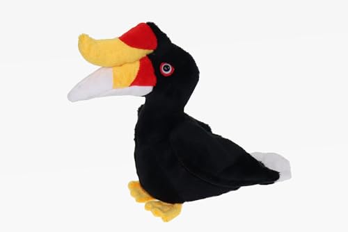 Cornelißen Kuscheltier Nashornvogel Horn Vogel 17 cm Plüschtier Schwarz 1017262 von Cornelißen