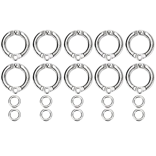Cornesty 10Pcs Vogel Papageien Bein Ring Metall Öffnung Clip Zubehör Outdoor Fly Training Aktivität (7) von Cornesty
