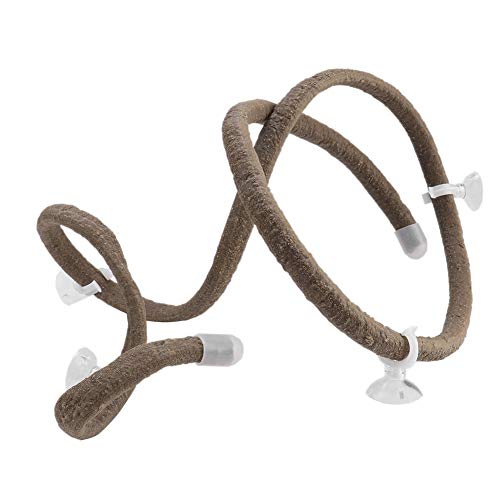 Cornesty Flexibler Dschungel-Rattan-Kletterzweig, 4,92 Fuß, Künstliche Reptilienrebe, Lebensraumdekoration für Eidechsen, Geckos, Chamäleons, Laubfrösche (Groß) von Cornesty
