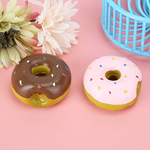 Cornesty Latex-Haustier-Donut-Form, Klingendes Zahnreinigungsspielzeug, 2 Stück, Rosa, Hund, Interaktives Trainingsspielzeug Cornesty Latex-Haustier-Donut-Form, Klingendes Zahnreinigungsspielzeug, 2 Stück, Rosa, Hund, Interaktives Trainingsspielzeug von Cornesty