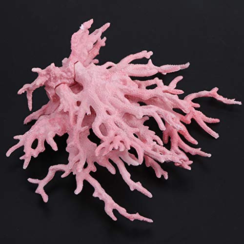 Cornesty Lebendige Künstliche Korallenpflanze aus Kunststoff, Ornament für Aquarium, Unterwasser-Aquarium, Gartendekoration, Rosa, Blau, Kunststoffmaterial, Verschiedene Größen (Klein) von Cornesty