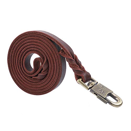 Cornesty Robuster Hunde-Trainingsleinengurt aus Leder. Robuster, Robuster, Großer und Mittelgroßer Hund, 1,85 M, 1,8 cm Cornesty Robuster Hunde-Trainingsleinengurt aus Leder. Robuster, Robuster, Großer und Mittelgroßer Hund, 1,85 M, 1,8 cm von Cornesty