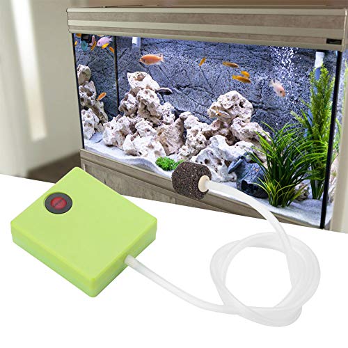 Cornesty Tragbare Batteriebetriebene Aquarium-Luftpumpe, Belüfter, Sauerstoff mit Luftstein, Grün, 2 AA-Batterien Cornesty Tragbare Batteriebetriebene Aquarium-Luftpumpe, Belüfter, Sauerstoff mit Luftstein, Grün, 2 AA-Batterien von Cornesty