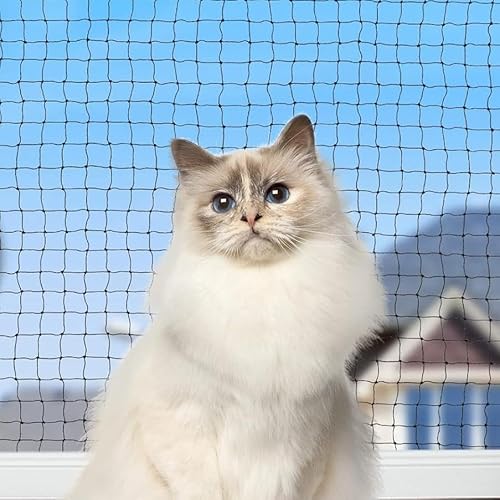 Corpower Katzennetz für Balkon, Katzenschutznetz 10 * 3 m - Katzennetz für Balkon Ohne Bohren, Mit Befestigungsseil und Zubehör, Geeignet für Balkone, Terrassen, Fenster und Zäune von Corpower
