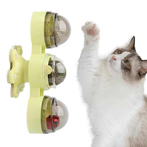 Corset Katzenwand-Kugelspinner | Leichter Windmühlen-Plattenspieler, der Katzenspielzeug-Haustierzubehör neckt,Massage-Kratz-Kitzel für Katzen-Kätzchen von Corset
