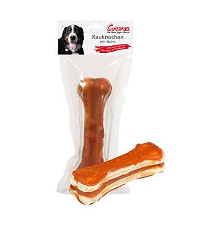Corwex Hundesnack 1 x 15cm Kauknochen mit Huhn (1er Pack) von Corwex