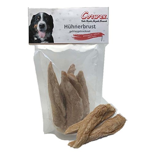 Corwex Hundesnack Hühnerbrust gefriergetrocknet (12 x 50g) von Corwex