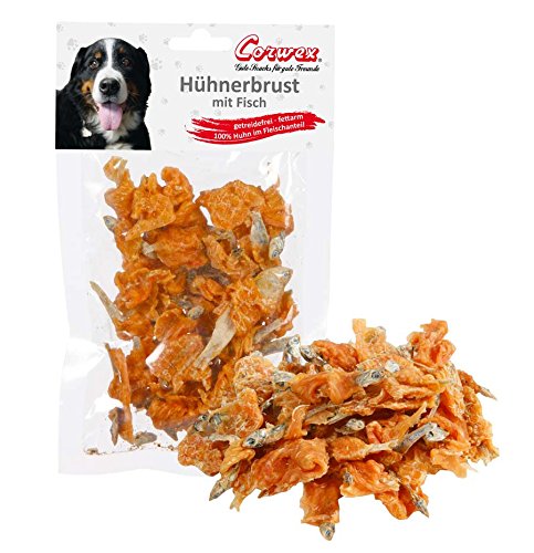 Corwex Hundesnack Hühnerbrust mit Fisch (9 x 70g) von Corwex