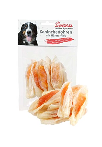 Corwex Hundesnack Kaninchenohren mit Hühnerfilet (70g) von Corwex