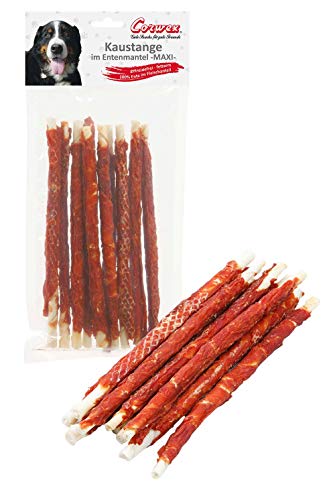 Corwex Kaustange Maxi (4x300g, Ente) mit Fleisch ummantelt, Getreidefreie, Premium Kausnack für Sensible Hunde von Corwex